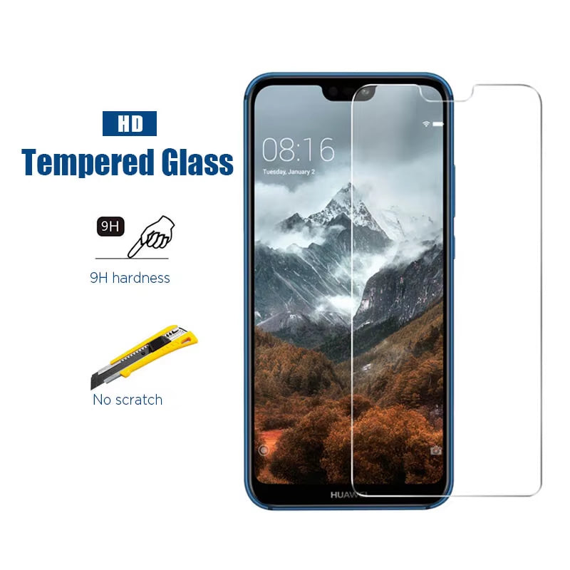 3PCS 2PCS Screen Protector for P30 P40 P20 Mate 20 Lite Y6 Y7 Tempered Glass on P Smart Z 2019 2021 Nova 5T Glass