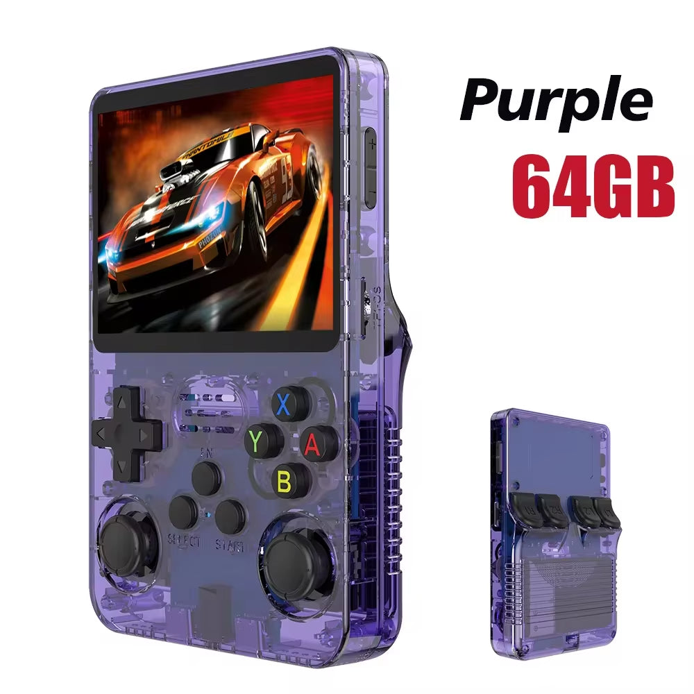 NEW Retro Handheld Game Console Linux System 3.5 Inch IPS Screen Portable Pocket Video Player 64GB 128GB Games Kid Gift