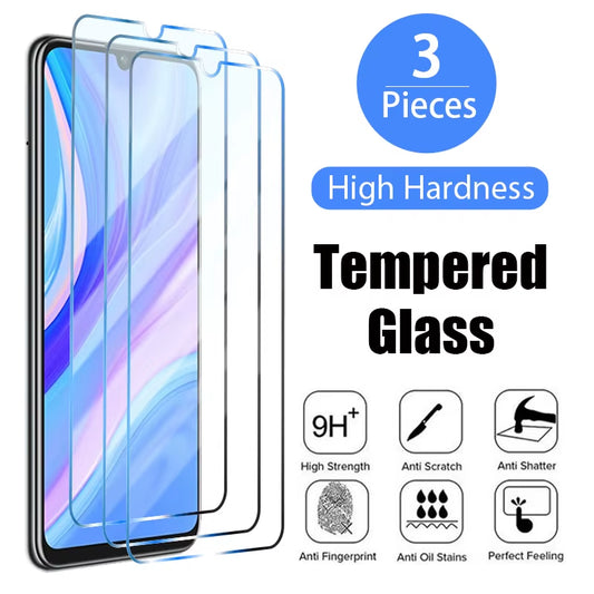 3PCS 2PCS Screen Protector for  P30 P40 P20 Mate 20 Lite Y6 Y7 Tempered Glass on  P Smart Z 2019 2021 Nova 5T Glass