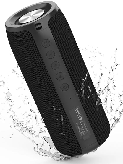 Portable Bluetooth Speaker, Wireless Speaker with Loud Stereo Deep Bass Sound, Outdoor Speakers with Bluetooth 5.0, 30H Playtime, Dual Pairing for Home,Party